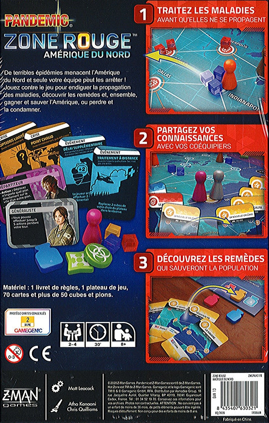 Pandemic Zone Rouge : Amérique du Nord