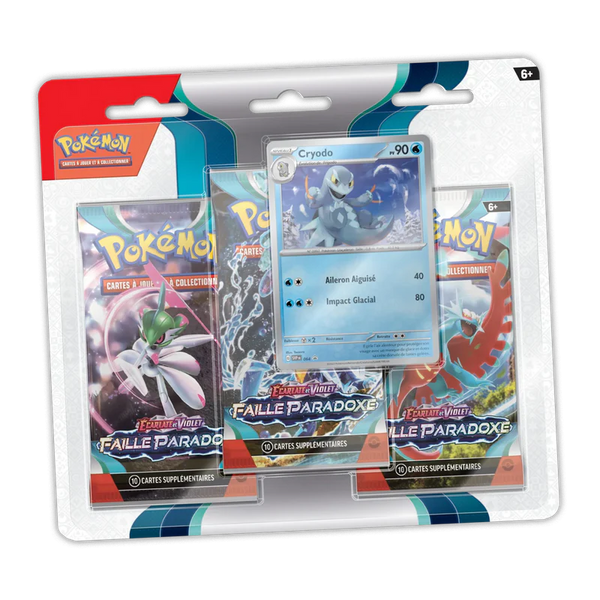 Pack de 3 boosters Pokémon - EV04 – Faille Paradoxe