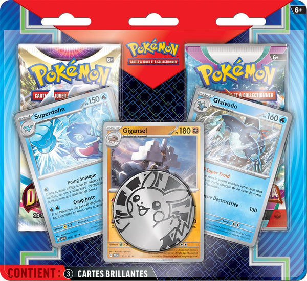 Pokémon: 2 Booster Packs + 3 Cards April 2024