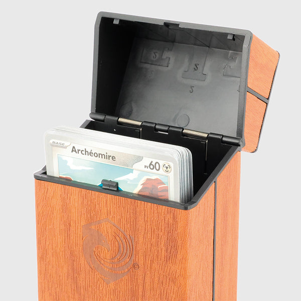Phoenix Shield - Deck box Wood effect – Push Box