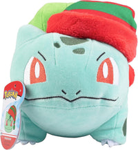 Peluche Bulbizarre de Noêl Pokémon 20cm