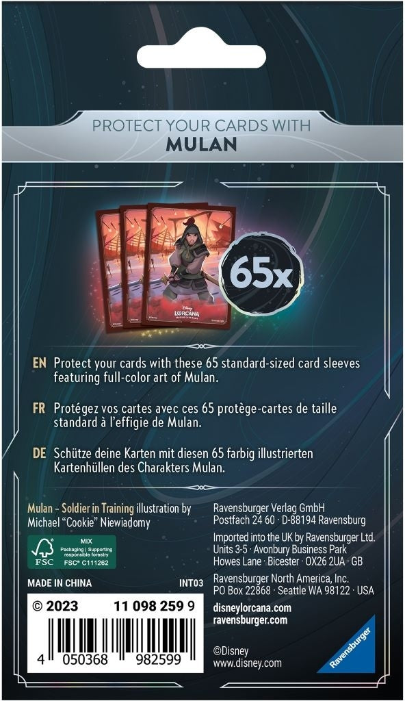 Lorcana - Sleeves x65 Mulan