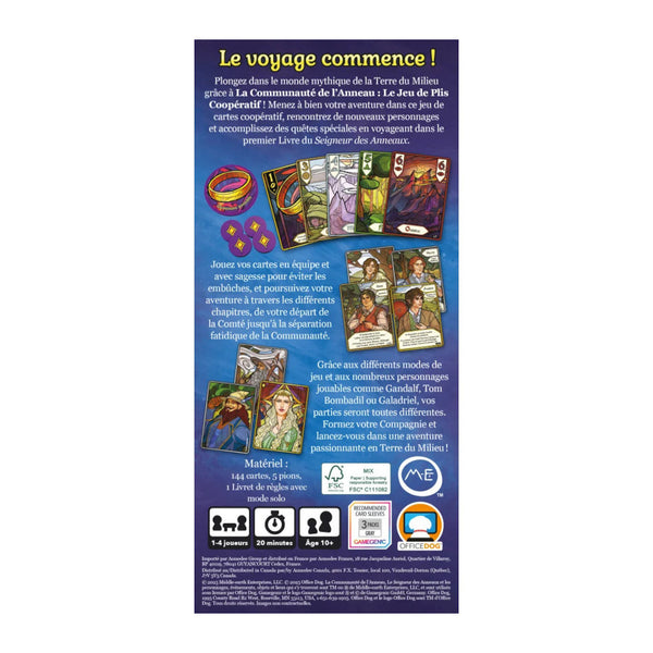 La Communauté de l'Anneau - Le Jeu de Plis Coopératif