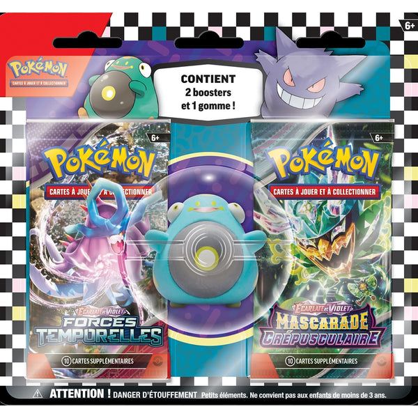 Pokémon - Pack 2 boosters + gomme 2024