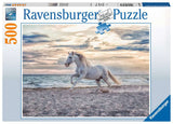 Puzzle 500 p - Cheval sur la plage