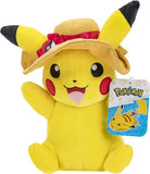 Peluche Pikachu Chapeau de paille Pokémon 20cm