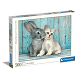 Puzzle Cat & Bunny - 500 pièces
