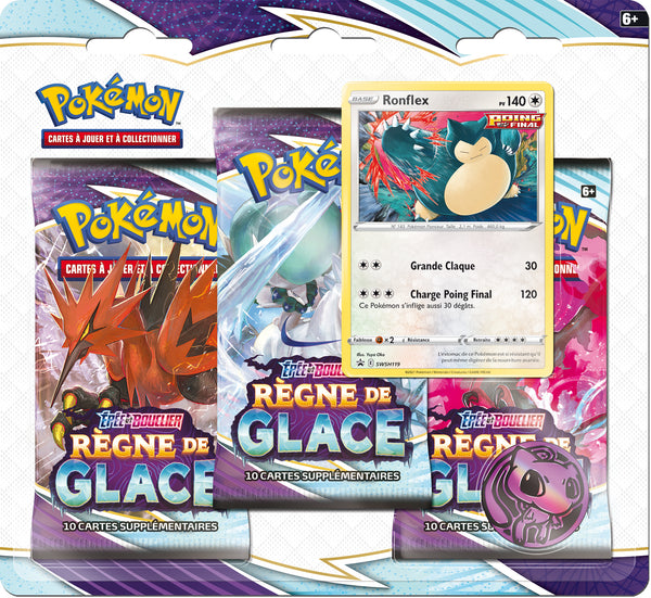 Pack de 3 boosters Pokémon - EB06 Règne de Glace