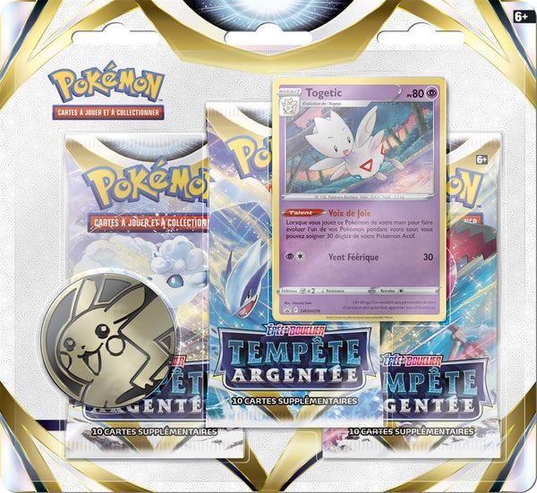 Pack de 3 boosters Pokémon - EB12 Tempête Argentée