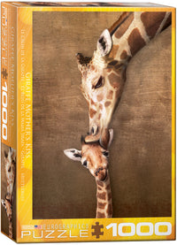 Puzzle 1000 pièces Le câlin de la Giraffe