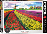 Puzzle 1000 pièces Champs de Tulipes