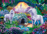 Puzzle 500 pièces Licornes en terre de fées