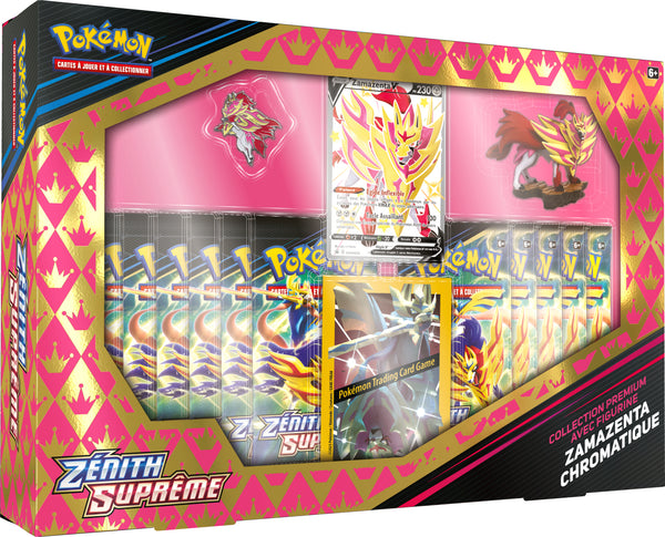Pokémon Coffret Premium avec Figurine EB12.5 Zénith Suprême Zamazenta Chromatique