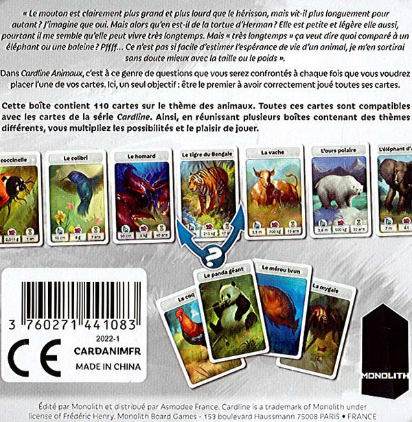 Cardline animaux