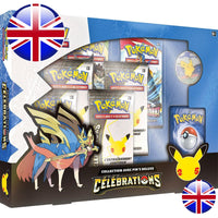 Coffret Pokémon - Collection Zacian avec pin’s Deluxe Célébrations [ Version Anglaise]