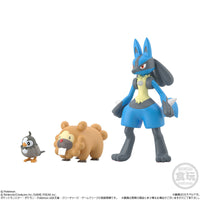 Figurine Pokémon Scale World Lucario & Keunotor & Poichigeon