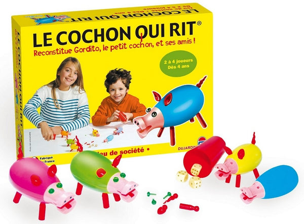 TRES RARE jeu LE COCHON QUI RIT boite Tole ... - HK TRES RARE jeu LE COCHON QUI RIT boite Tole ... - HK