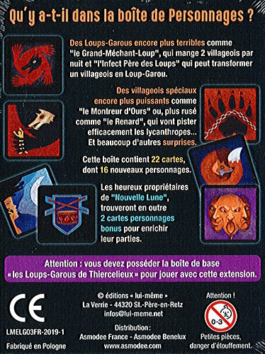 Loups garous Jeu de base + Extension personnages ASMODEE