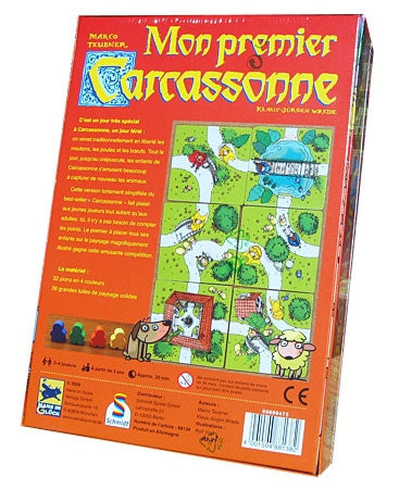 Asmodee - Mon Premier Carcassonne - Gioco Da Tavolo Per Bambini Dai 4 Anni, Versione Semplificata, Strategia, 2-4 Giocatori