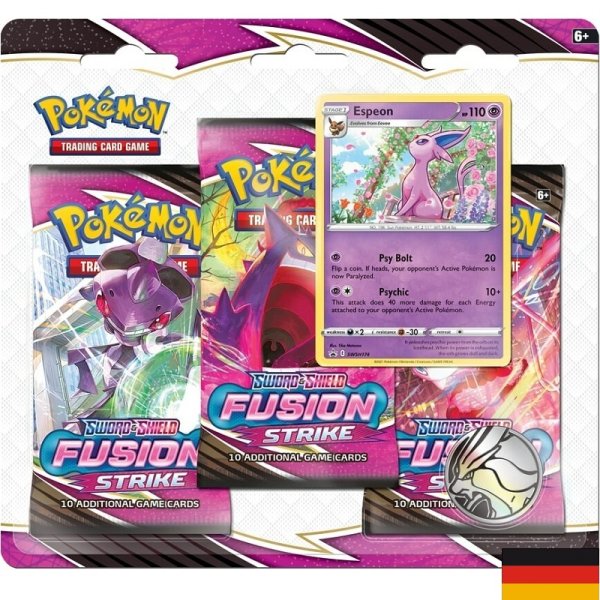 Pack de 3 boosters Pokémon EB08 Poing de Fusion [ Version Anglaise ]