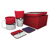 Pokémon Coffret cadeau Verre + Mug + 2 Dessous de verre Pokéball