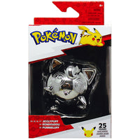 Pokémon 25 ans - Figurine Rondoudou argenté - 8cm