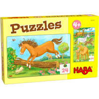 Puzzle 24 pièces Chevaux