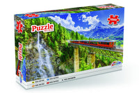 Puzzles 1000 pièces Train rouge